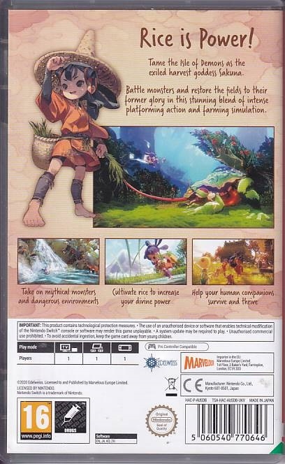 Sakuna of Rice and Ruin - Nintendo Switch (A Grade) (Genbrug)